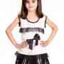 kids wear - BOW TANK TOP WITH SHINING SKIRT now at Rs 2299 only.