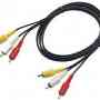 High Quality 100 Pcs. 3 RCA Male to Male Cable for Wholesellers and Retailers