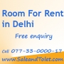Room rent in delhi best services