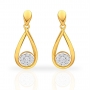 Certified Diamond Drop Earrings Made in 18 Carat Hallmarked Gold