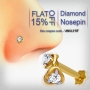 Flat 15% Discount on Single Stone Certified Diamond Nose Pin