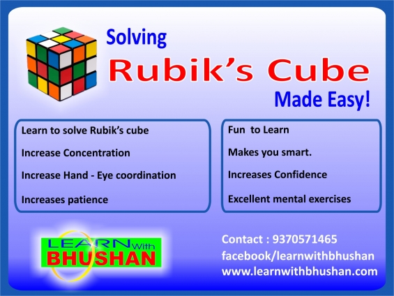 Rubik's cube classes pune in Pune - Courses / Classes | 1158636