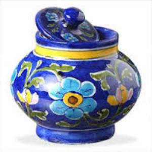 We are the leading supplier and exporter in india for blue pottery handicrafts.