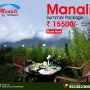 Book Manali Summer Vacation Package at Rs 15500 for 03N/04D