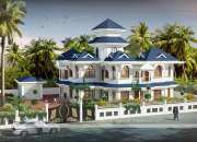 Rajkot roofing & sloping bungalow architecture 103#