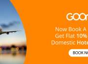 Now Book A Flight & Get Flat 10% OFF On Domestic Hotel Booking 2018 Coupon